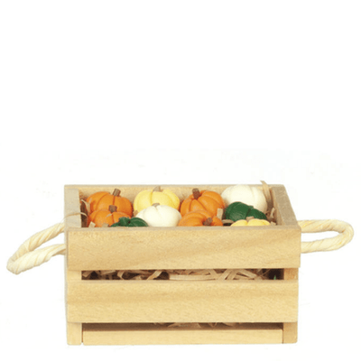 Dollhouse Miniature Crate of Pumpkins - Little Shop of Miniatures