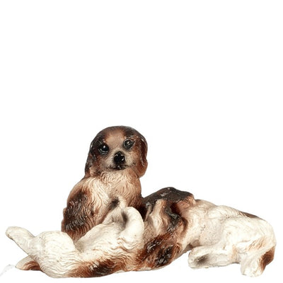 Dollhouse Miniature Dog Family - Little Shop of Miniatures