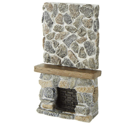 Dollhouse Miniature Ceiling Stone Fireplace - Little Shop of Miniatures