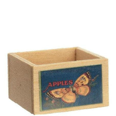 Dollhouse Miniature Fruit Crate with Butterfly Decal - Little Shop of Miniatures