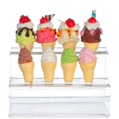 Dollhouse Miniature Ice Cream Display - Little Shop of Miniatures