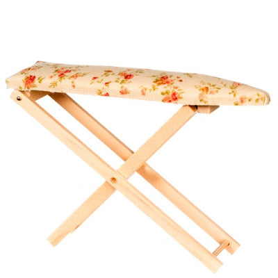 2 Dollhouse Miniature Floral Print Ironing Boards - Little Shop of Miniatures