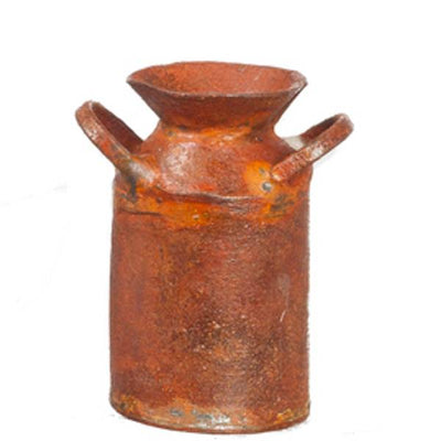 Rusted Dollhouse Miniature Milk Can - Little Shop of Miniatures