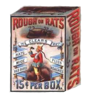 Dollhouse Miniature Vintage Rat Poison Box - Little Shop of Miniatures