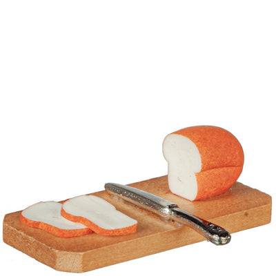 Dollhouse Miniature Bread Board with Knife - Little Shop of Miniatures