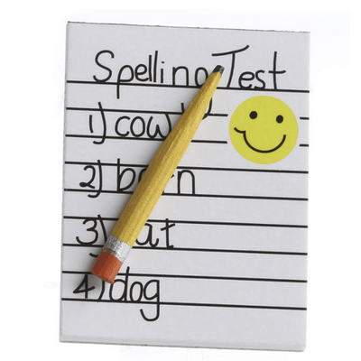 Dollhouse Miniature Spelling Test - Little Shop of Miniatures