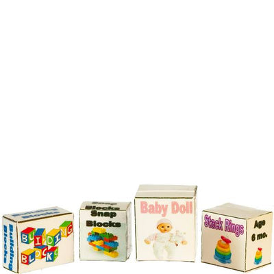 Dollhouse Miniature Toy Boxes - Little Shop of Miniatures