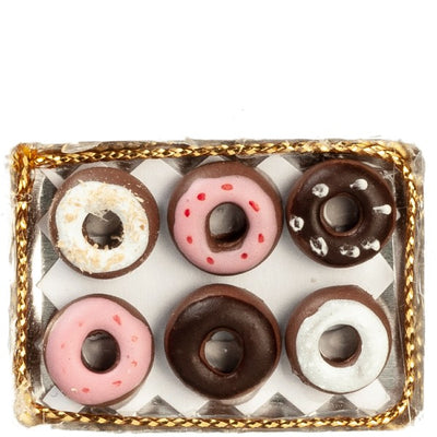 Dollhouse Miniature Tray of Donuts - Little Shop of Miniatures
