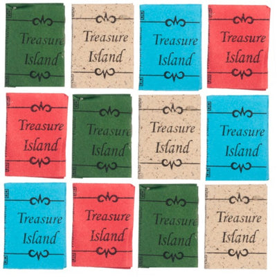 12 Dollhouse Miniature Treasure Island Books - Little Shop of Miniatures