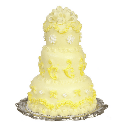 Dollhouse Miniature Wedding Cake - Little Shop of Miniatures
