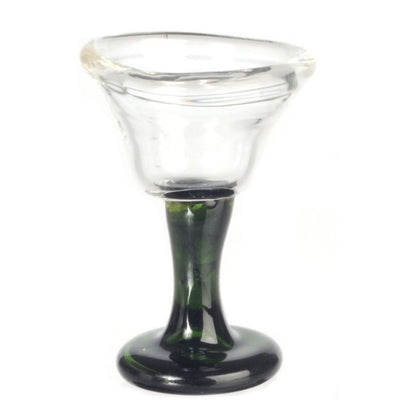 Dollhouse Miniature Wine Glass with Green Stem - Little Shop of Miniatures