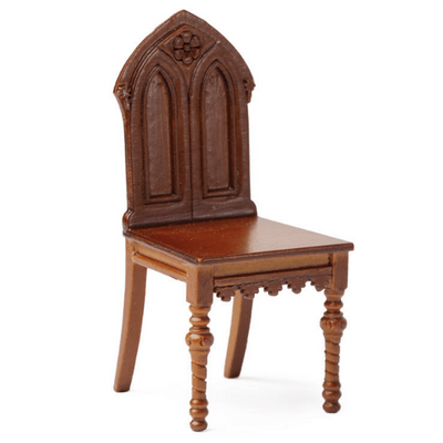 Dollhouse Miniature Gothic Revival Chair - Little Shop of Miniatures