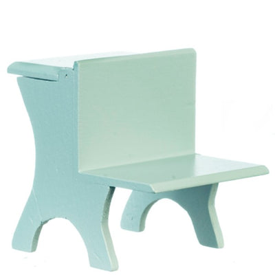 Gray Dollhouse Miniature School Desk & Chair - Little Shop of Miniatures