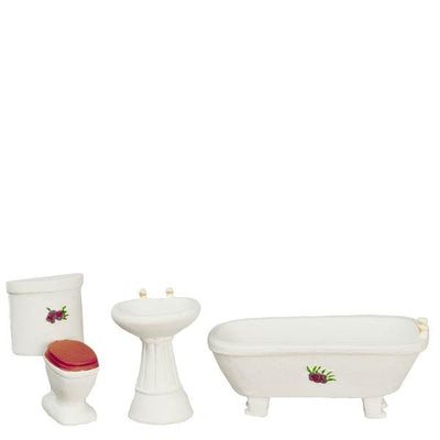 1/24 Scale Dollhouse Miniature Bathroom Set - Little Shop of Miniatures