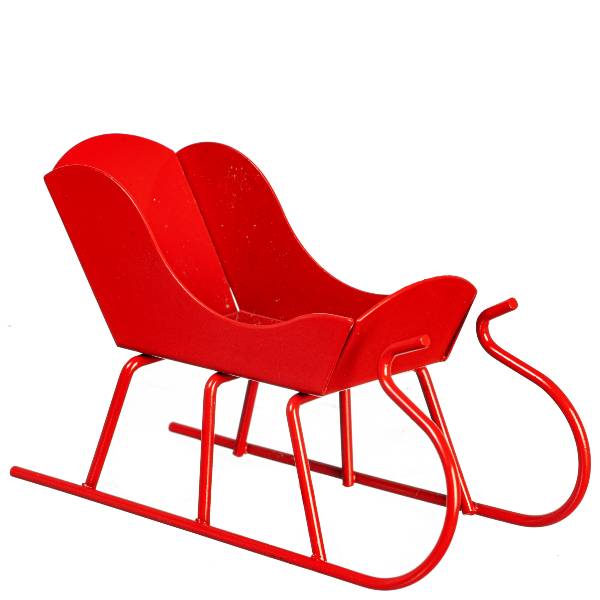 Large Red Dollhouse Miniature Sleigh – Little Shop of Miniatures