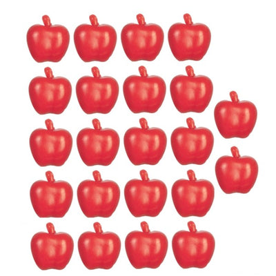 22 Red Dollhouse Miniature Apples - Little Shop of Miniatures