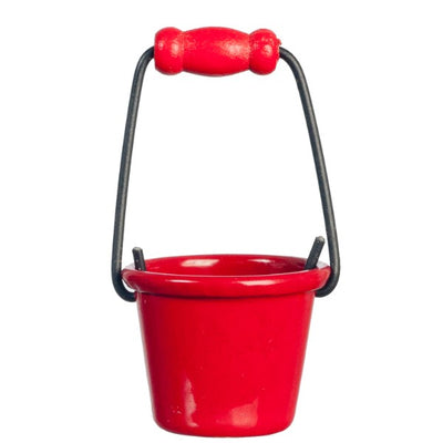 Red Dollhouse Miniature Bucket - Little Shop of Miniatures