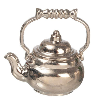Silver Dollhouse Miniature Teapot - Little Shop of Miniatures