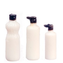 White Dollhouse Miniature Bottles - Little Shop of Miniatures