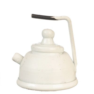 White Dollhouse Miniature Teapot - Little Shop of Miniatures
