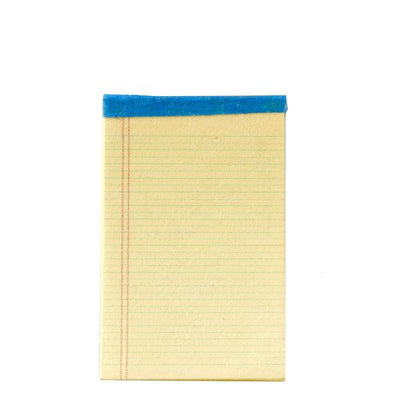 Yellow Dollhouse Miniature Legal Pad of Paper - Little Shop of Miniatures